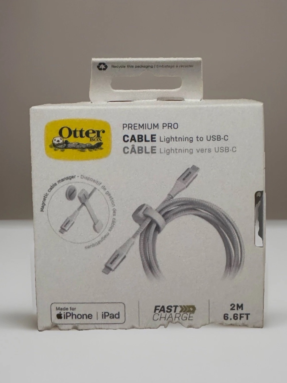 OtterBox Premium Pro Lightning to USB-C Cable - Gray